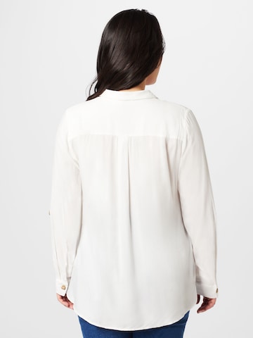 Camicia da donna 'Bumpy' di Vero Moda Curve in bianco