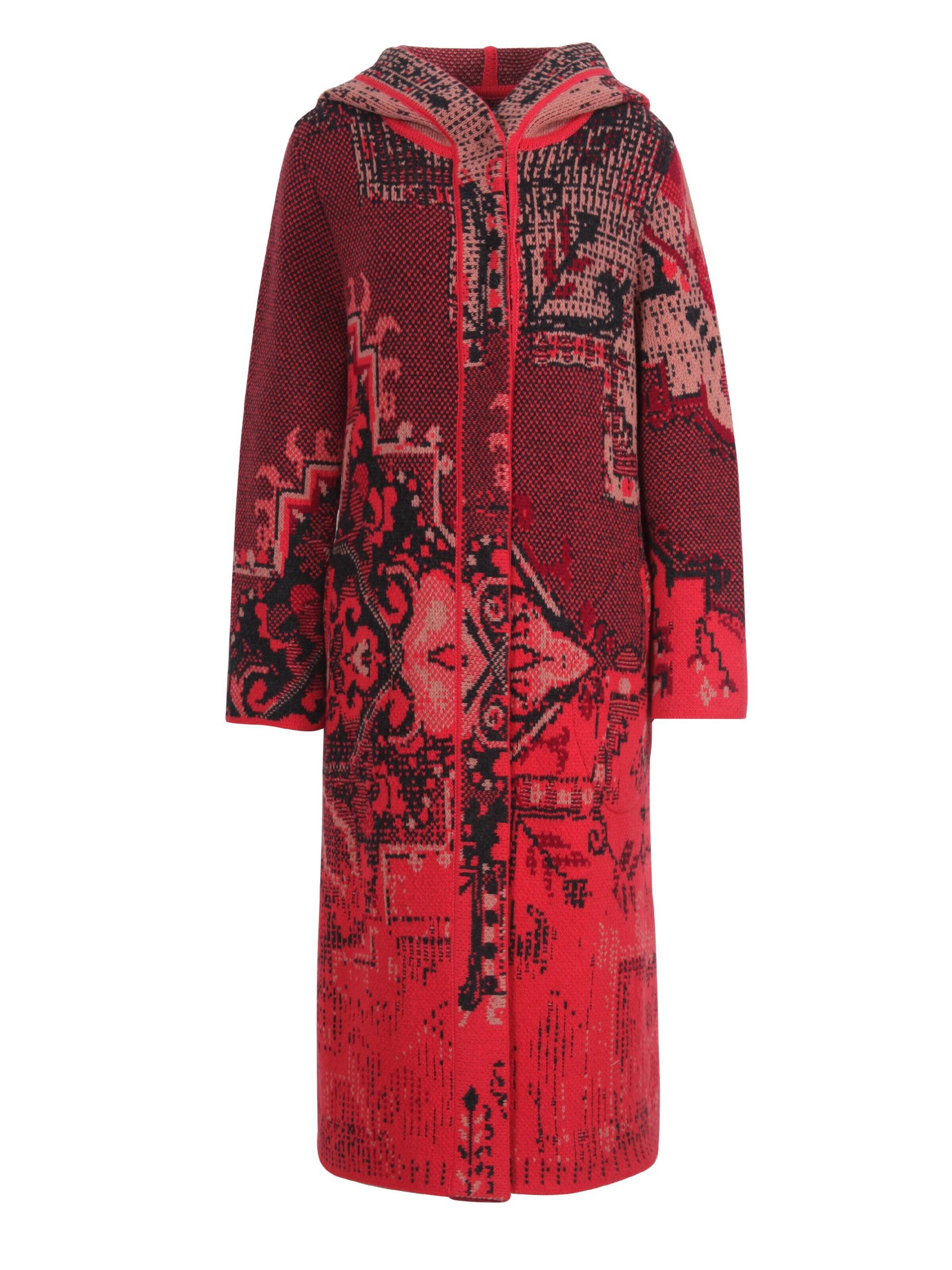 IVKO Knitted Coat in Orange: front