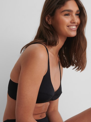 hunkemöller x NA-KD Bralette Bra 'Ovia' in Black