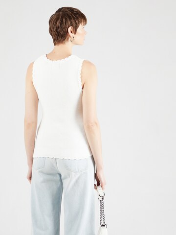 PIECES Knitted top in White