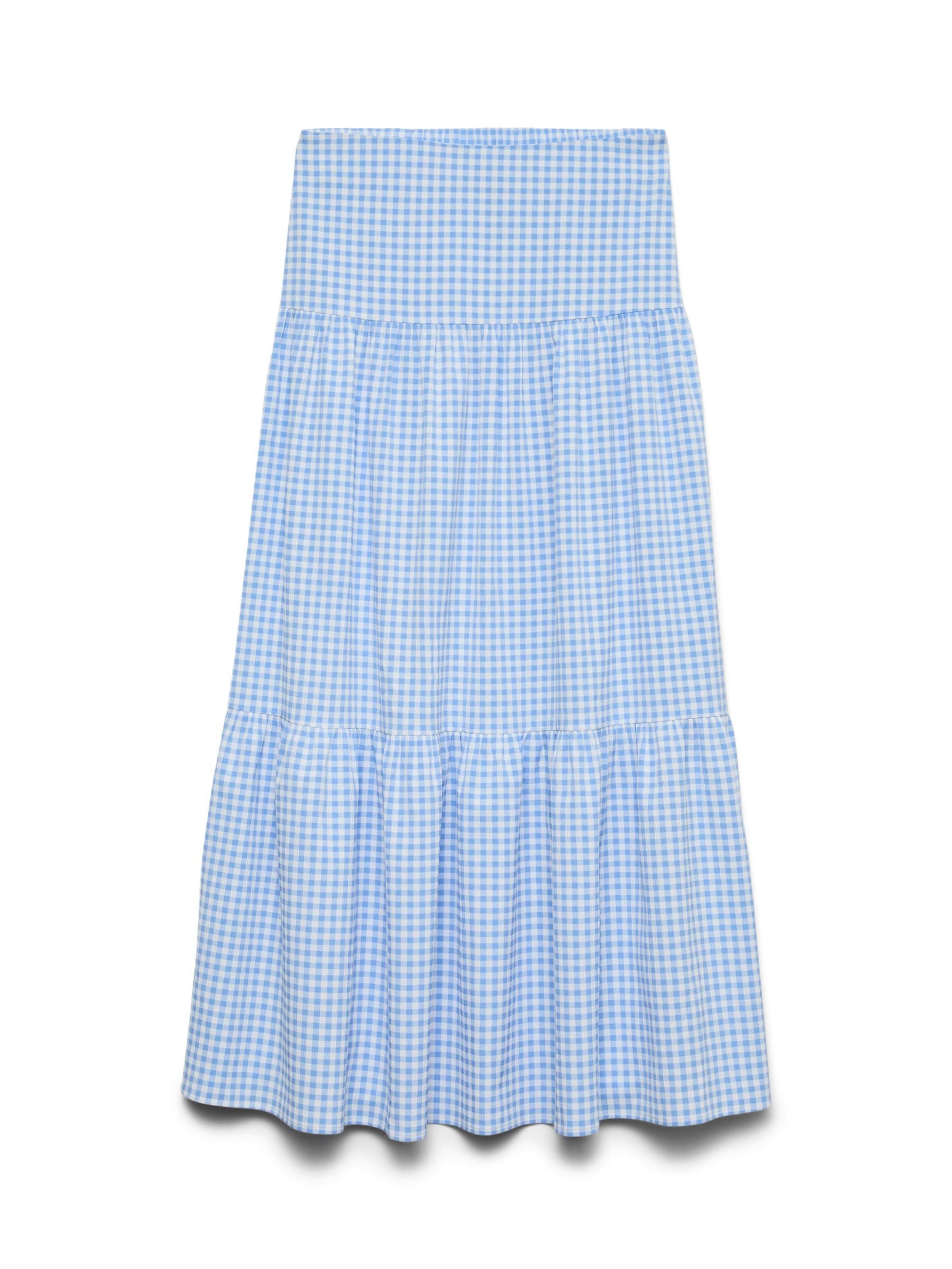 VERO MODA Nederdel 'VMVichy' i blå: forside