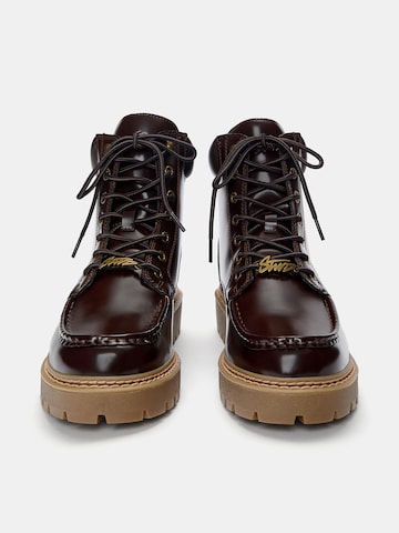 Bottines à lacets Pull&Bear en marron
