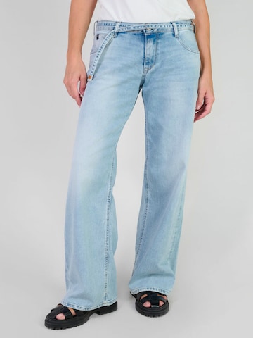 Wide Leg Jean 'Lauryn' Le Temps Des Cerises en bleu : devant