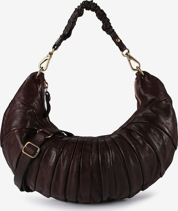 Borsa a spalla 'Luna' di Campomaggi in marrone: frontale