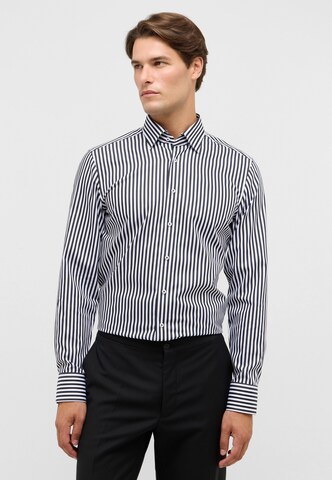 ETERNA Slim fit Business shirt in Black: front