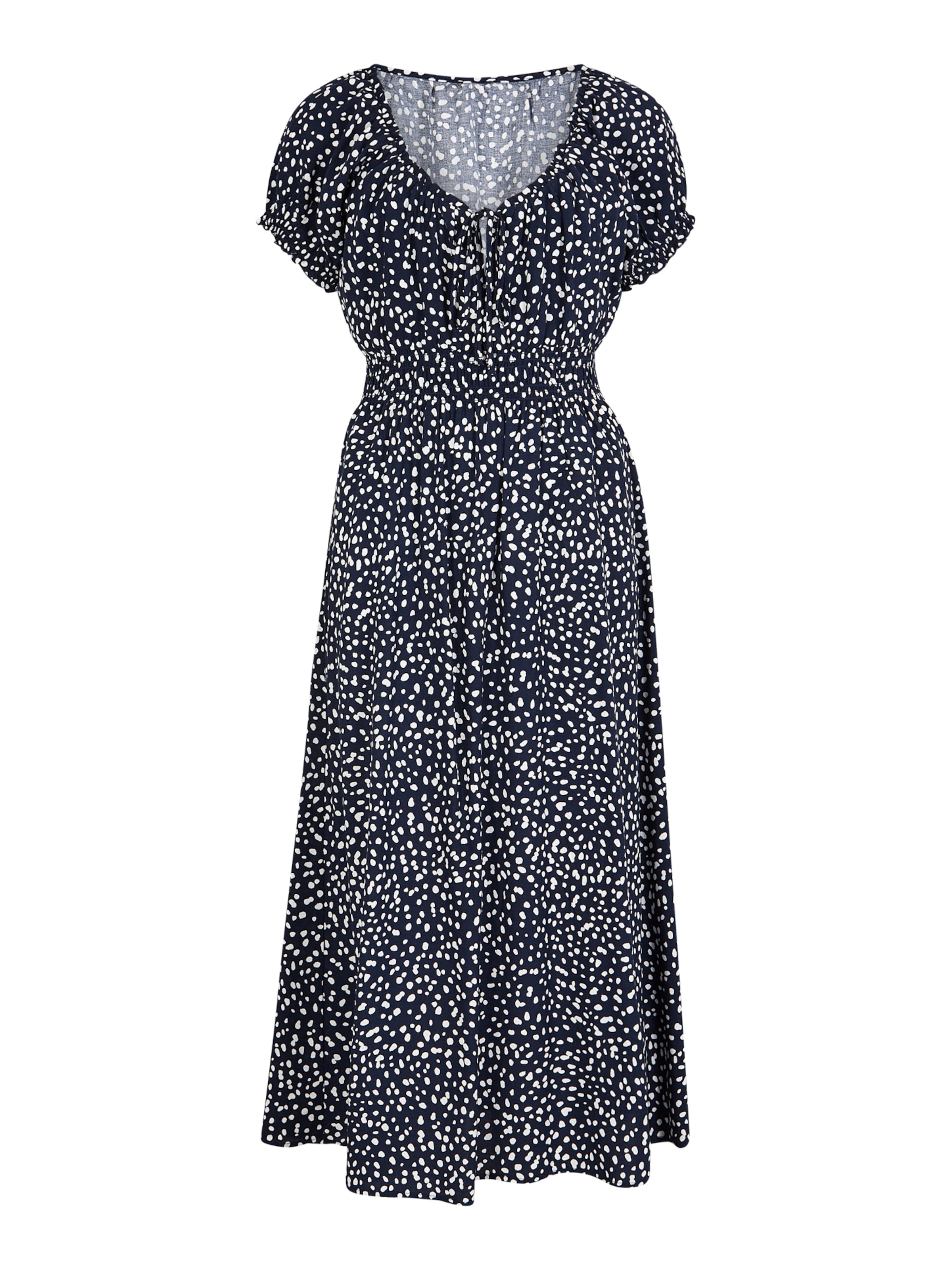 Apricot Dress in Blue: front