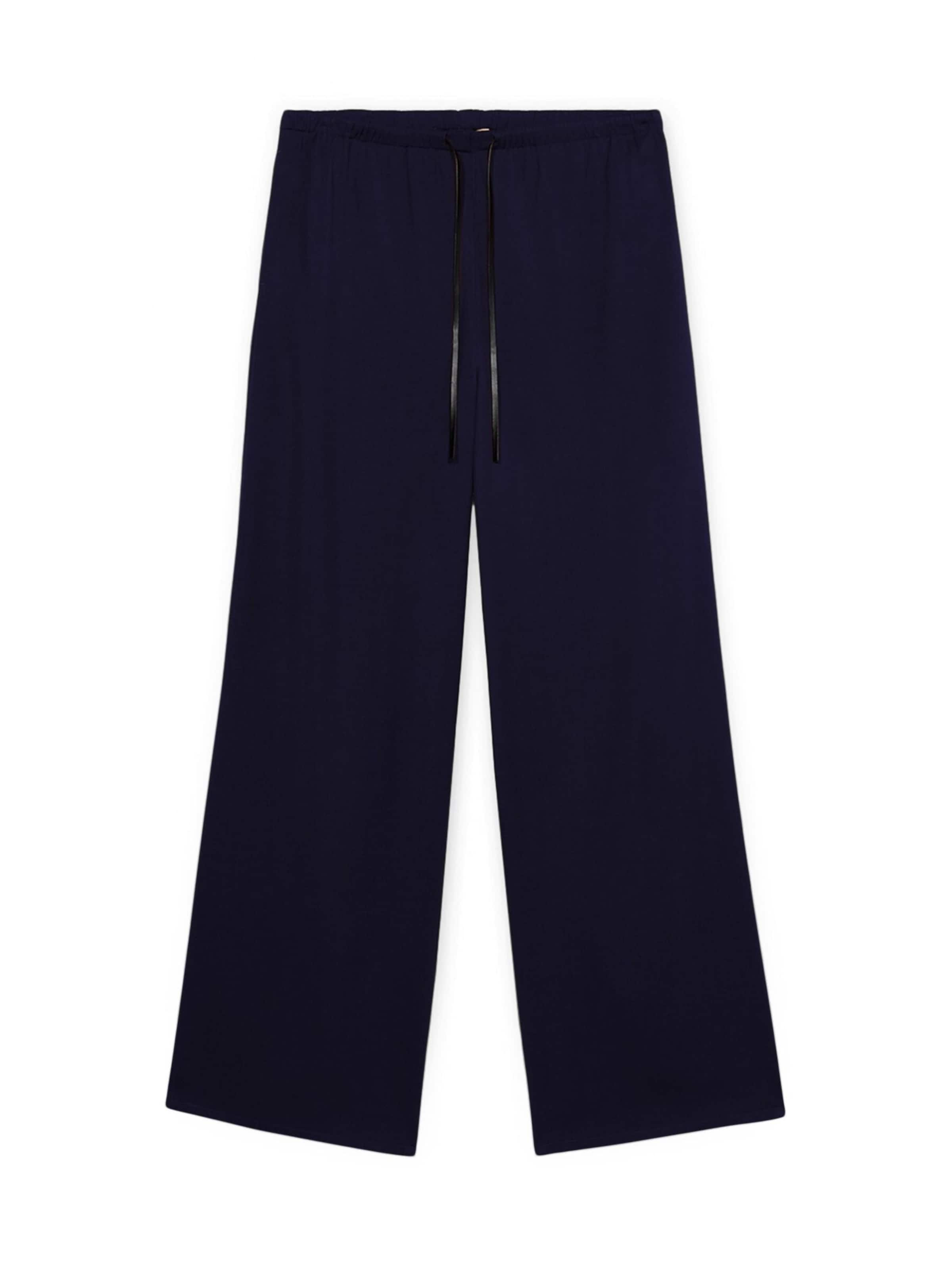 Trussardi Wide leg Broek in Rood: voorkant