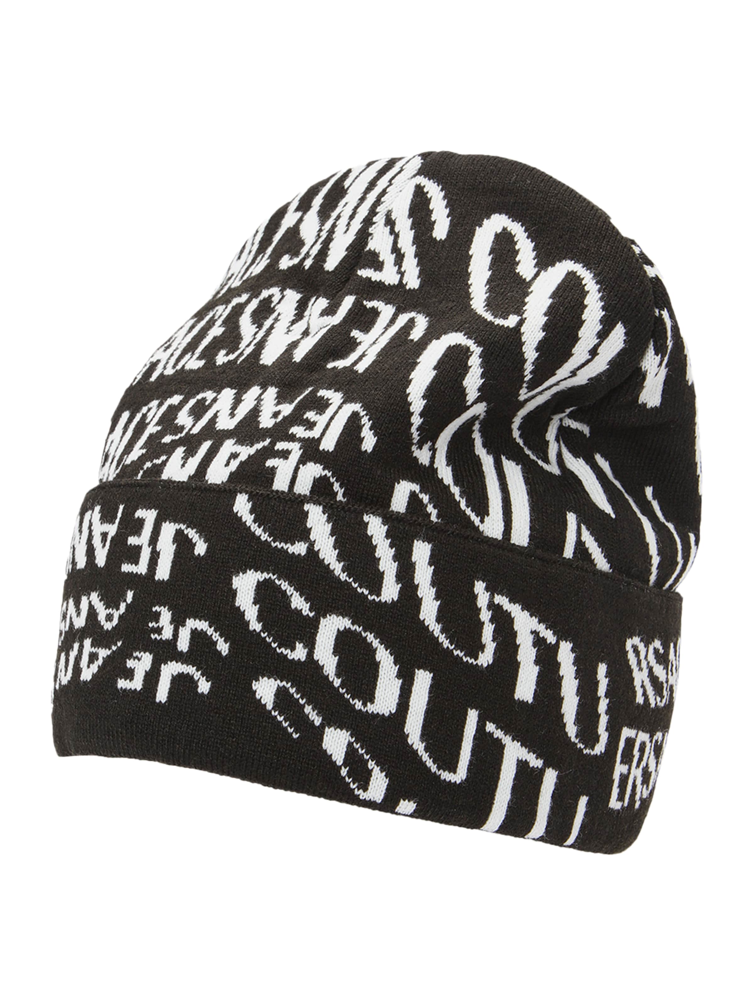 Bonnet Versace Jeans Couture en noir : devant