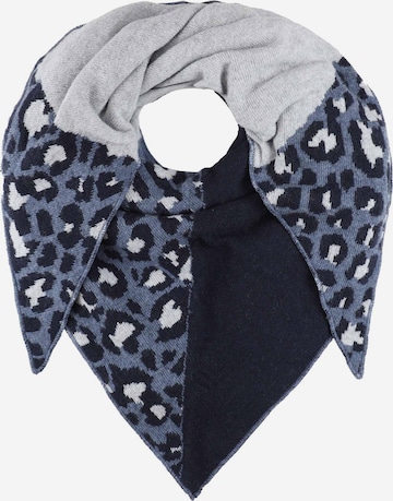 Foulard Zwillingsherz en bleu : devant