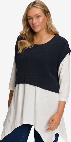 Ulla Popken Pullover  (GOTS) in Blau: predná strana