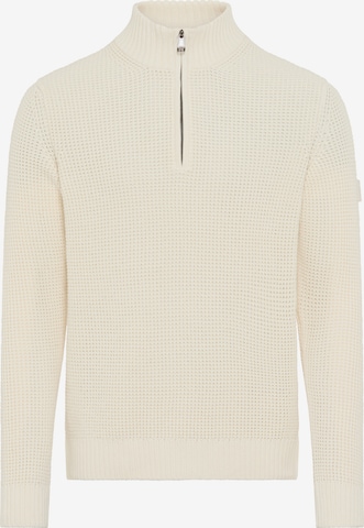 JOOP! Jeans Sweater in White: front