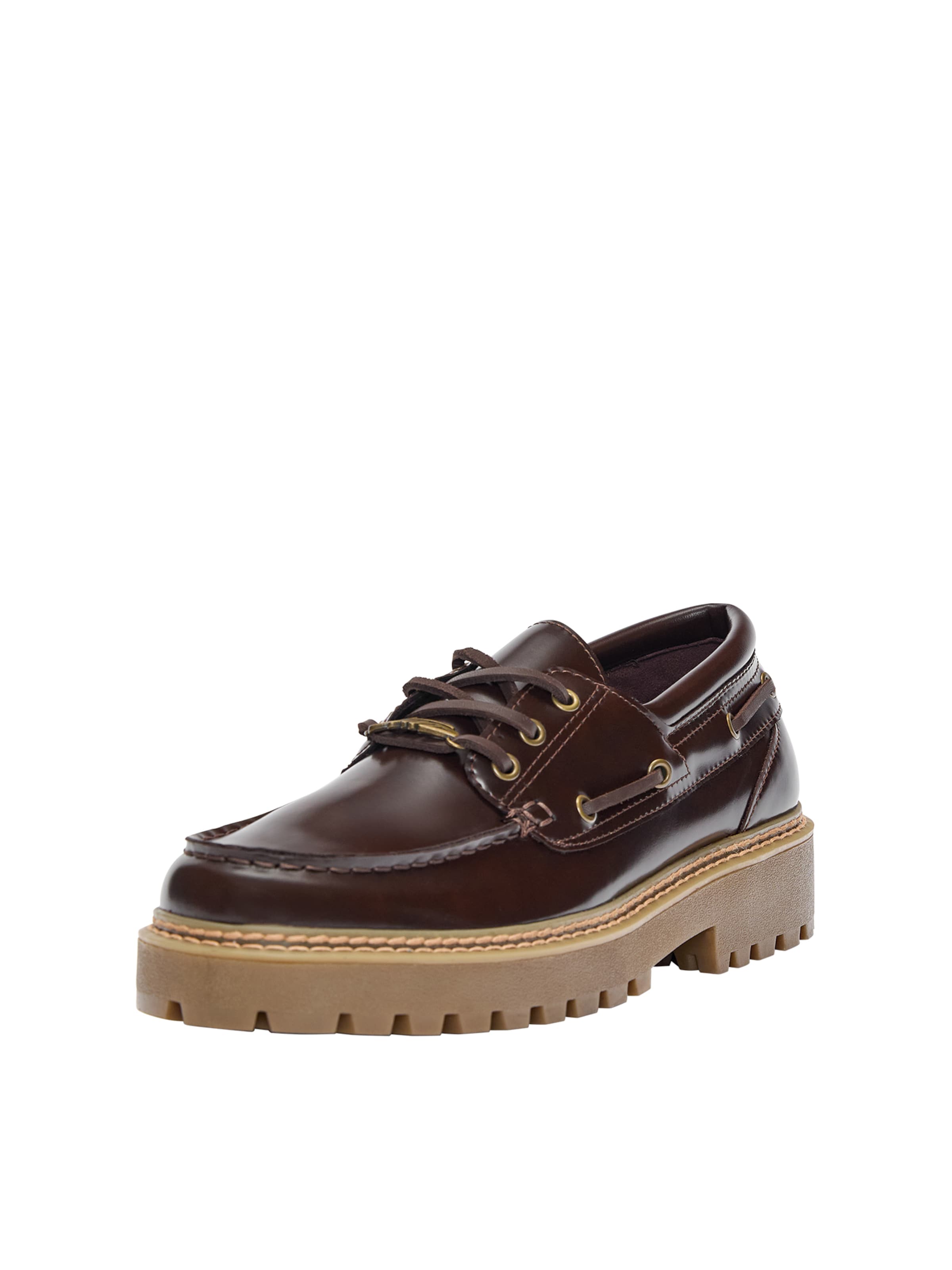 Pull&Bear Mokaszin - barna: elől