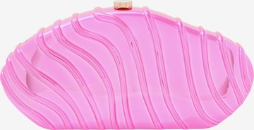 KRZY Clutch in Pink: front