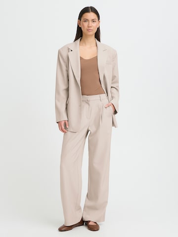 Wide Leg Pantalon à plis 'IHFAVA' ICHI en gris