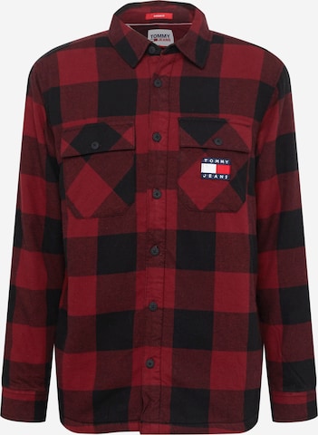 TOMMY HILFIGER Button Up Shirt in Red: front