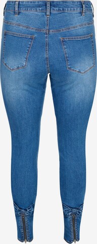 Skinny Jeans 'Amy' de la Zizzi pe albastru