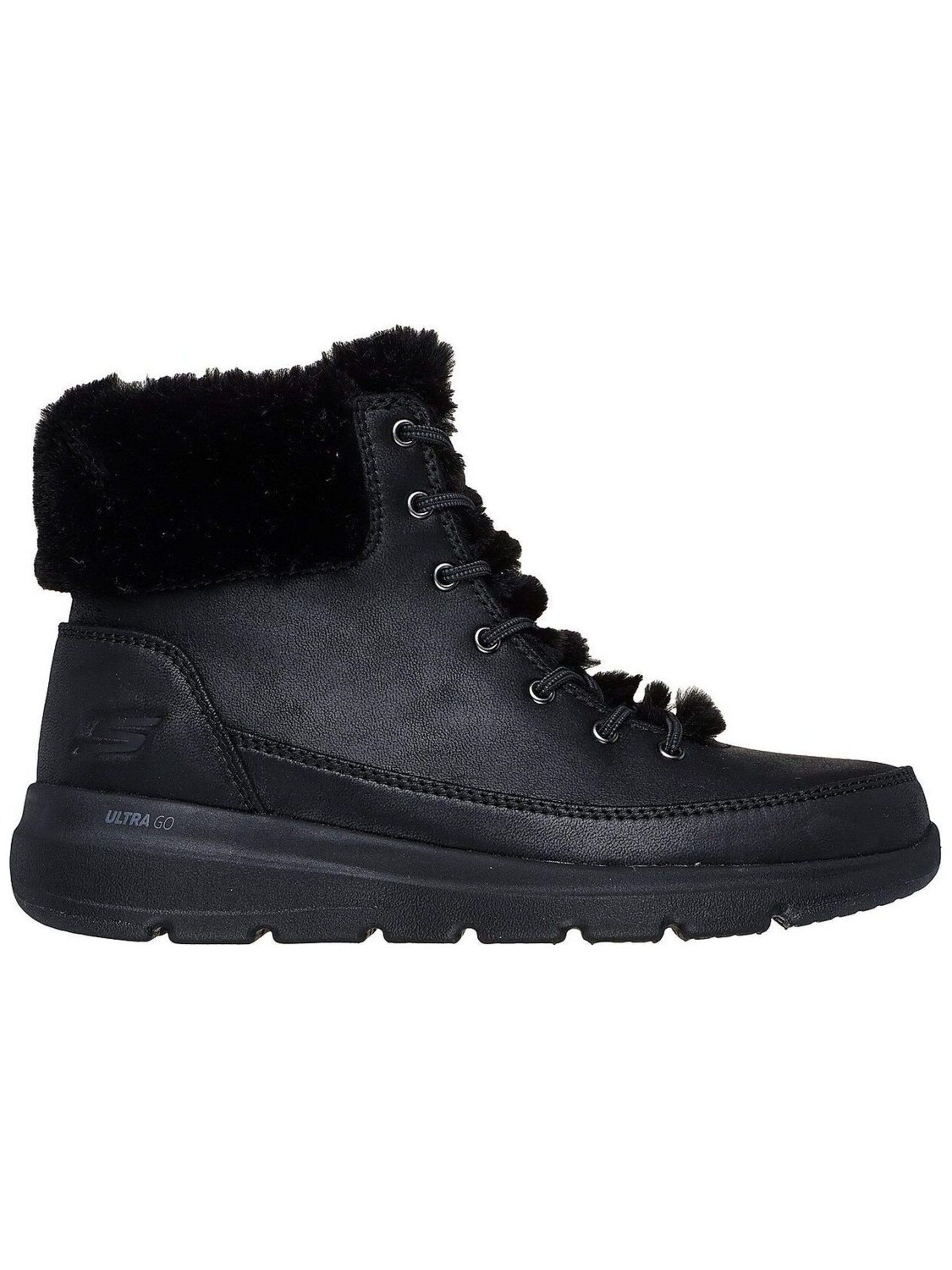 SKECHERS Boots 'Skechers Glacial Ultra - Wonderland'‌‌‌‌‌‌‌‌ in Schwarz: Vorderseite