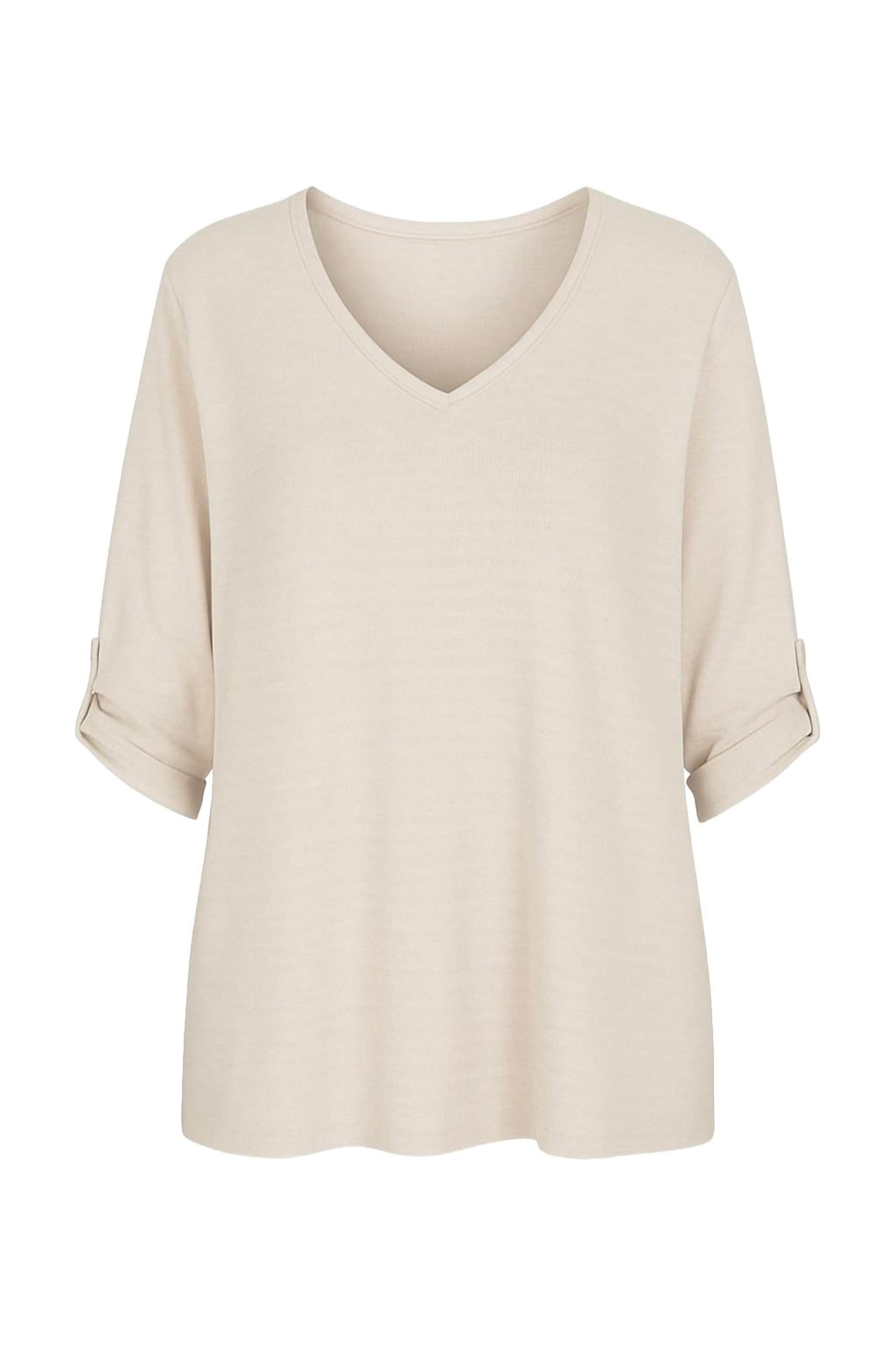 Shape Of You Shirt in Beige: front