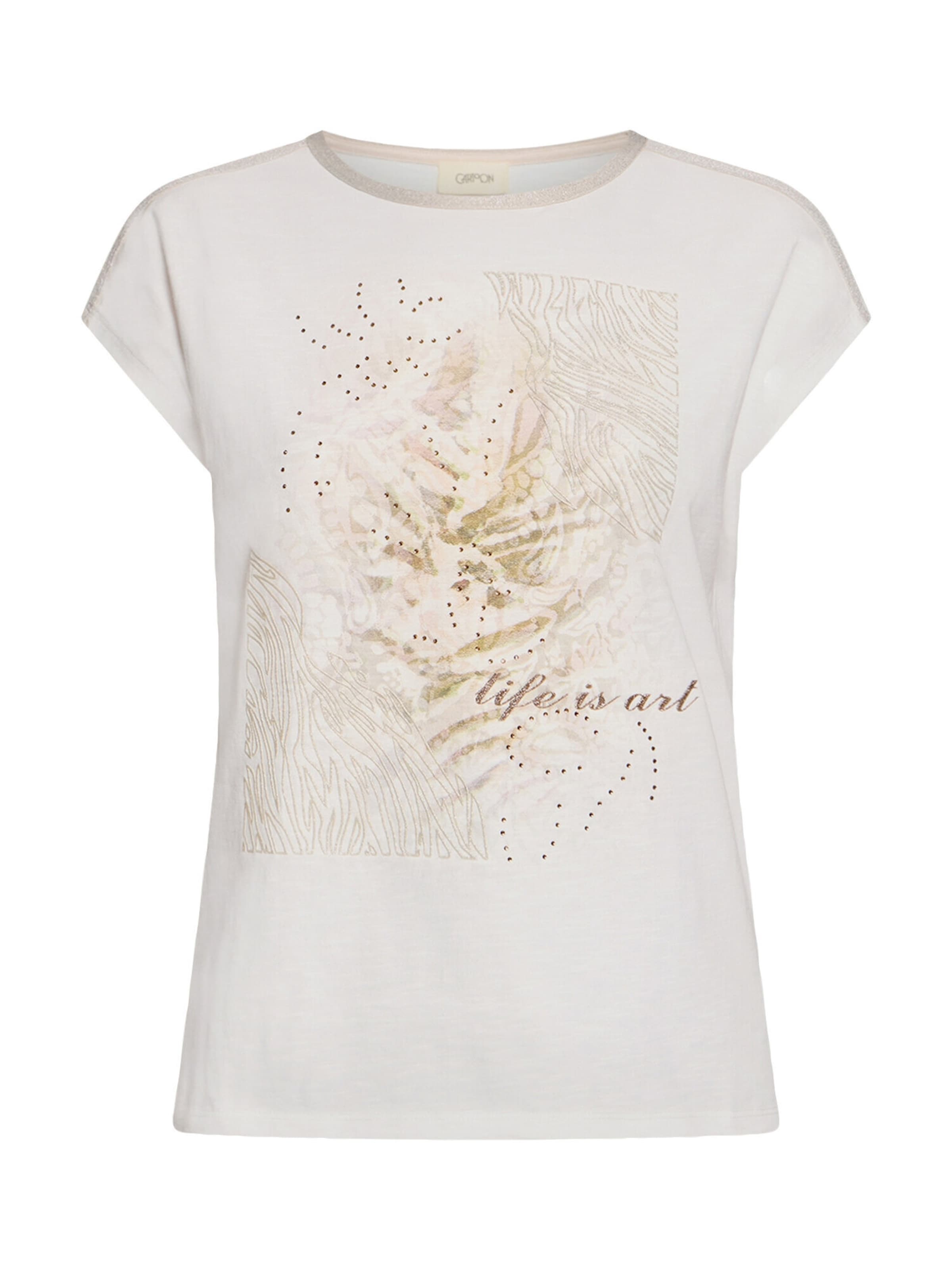Cartoon Shirt in White: front