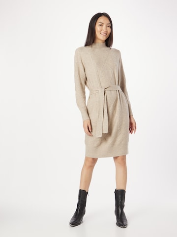 Wallis Knitted dress in Grey: front