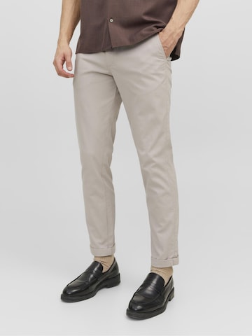 Regular Pantalon chino 'Marco' JACK & JONES en beige : devant