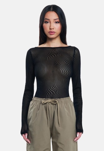 OW Collection Blouse 'Eva' in Black: front