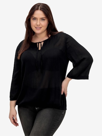 SHEEGO Blouse in Black: front