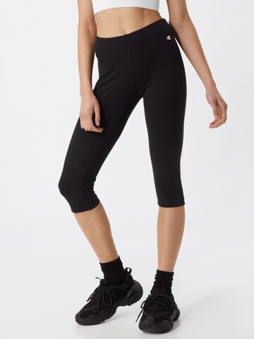 Champion Authentic Athletic Apparel Slimfit Spodnie sportowe w kolorze czarny: przód
