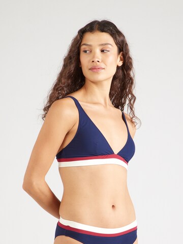 Banana Moon Triangle Bikini top in Blue: front