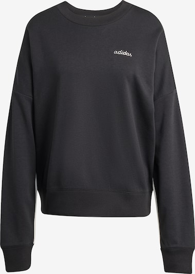 ADIDAS SPORTSWEAR Sweatshirt 'Seasonal Essentials Colorpop Sweatshirt with Embroidered' in S in schwarz / weiß, Produktansicht