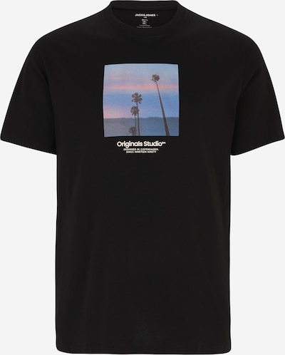 Jack & Jones Plus Camiseta 'VESTERBRO' en azul claro / negro / blanco, Vista del producto