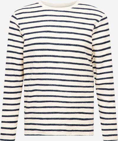 Clean Cut Copenhagen Sweat-shirt 'Richard' en crème / bleu nuit, Vue avec produit