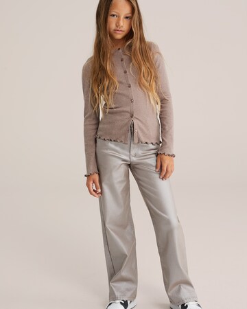 WE Fashion Strickjacke in Grau