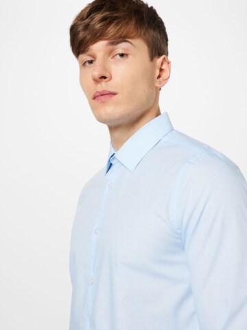 BURTON MENSWEAR LONDON Slim fit Button Up Shirt in Blue