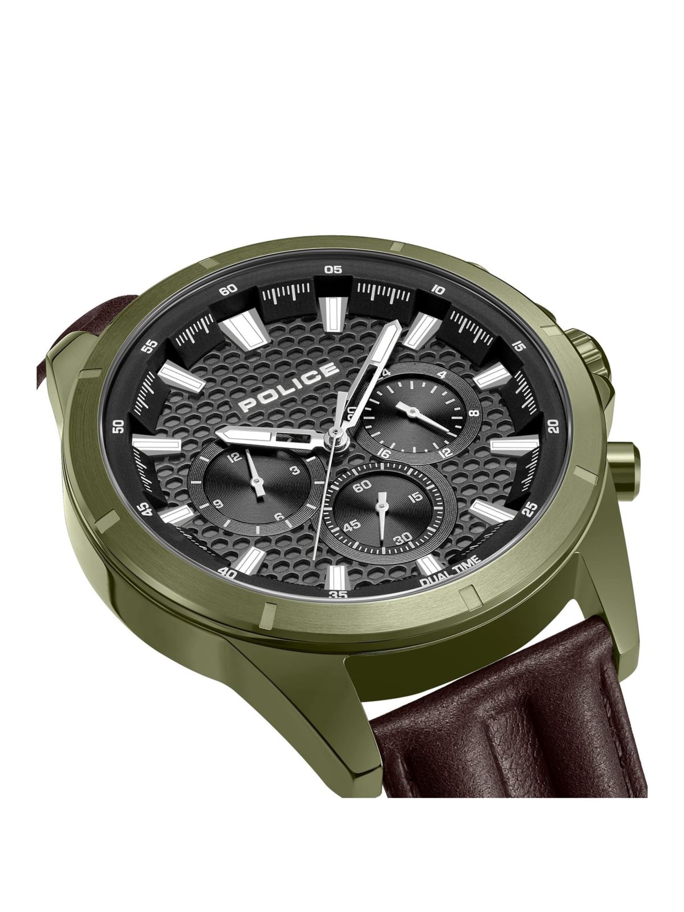 Montre à affichage analogique POLICE en vert