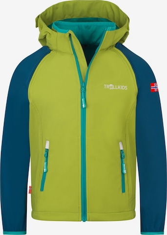 TROLLKIDS Outdoor jacket in Green: front