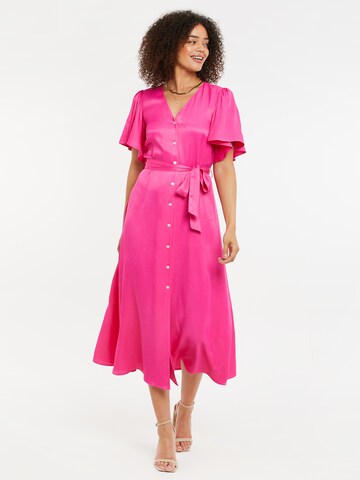 Threadbare - Vestidos camiseiros 'Salad' em rosa: frente