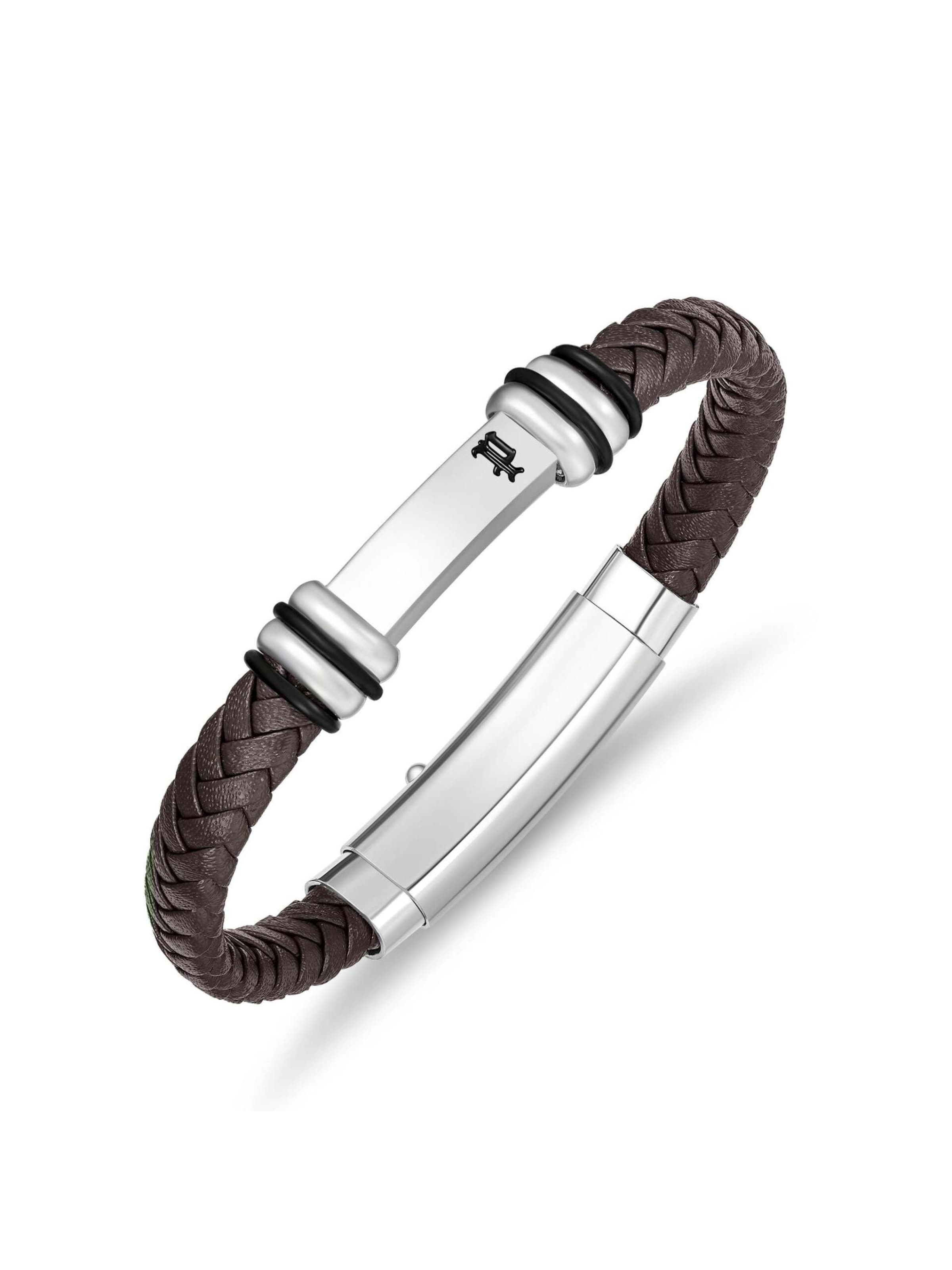 POLICE Bracelet 'Highbridge' in Brown: front