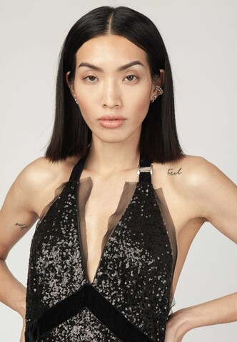 MONOSUIT Cocktail Dress 'PAILLETTES' in Black