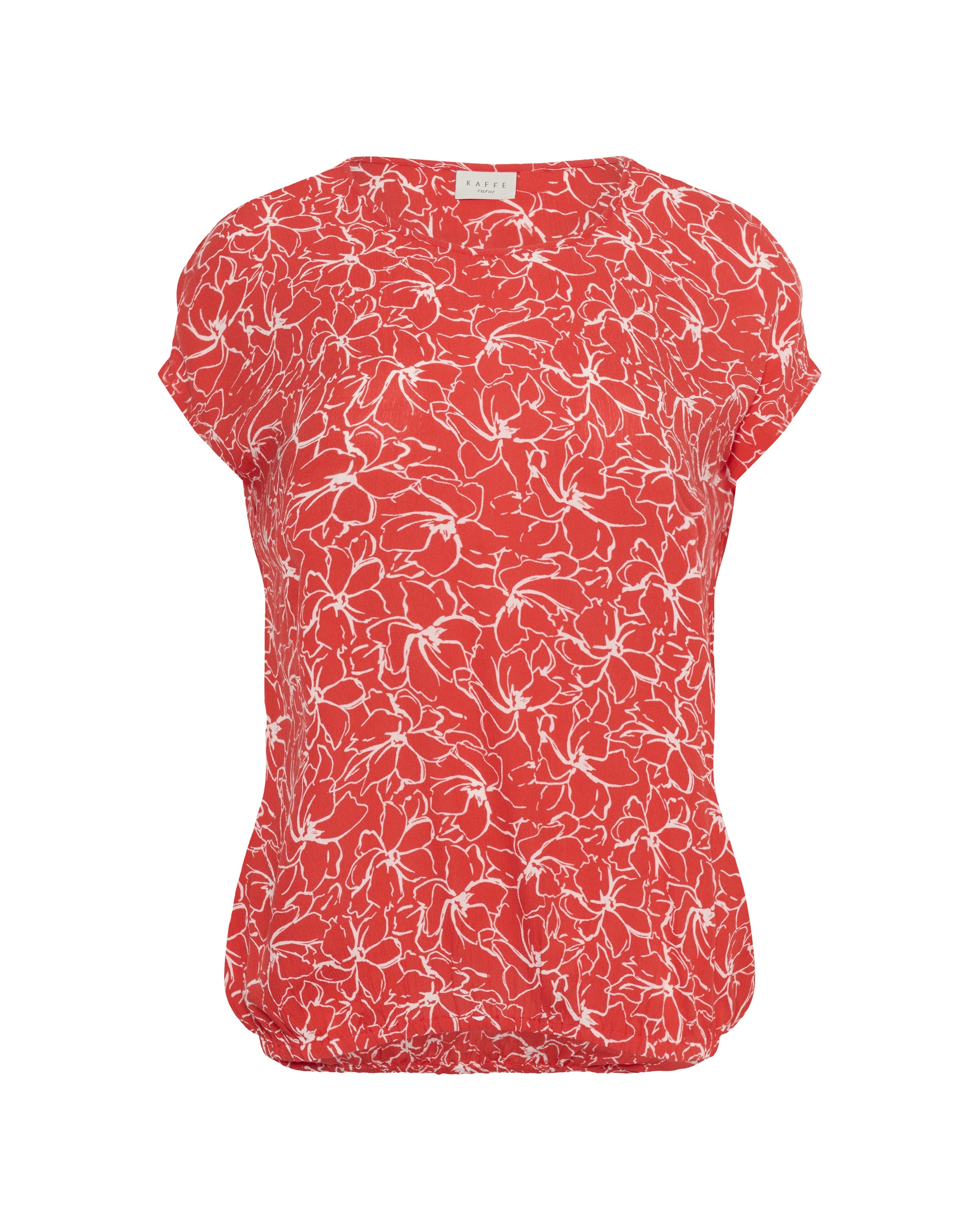 KAFFE CURVE Bluse 'KCVilana Ami' in Rot: Vorderseite