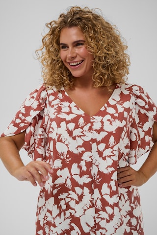 KAFFE CURVE Kleid 'KCevia' in Braun