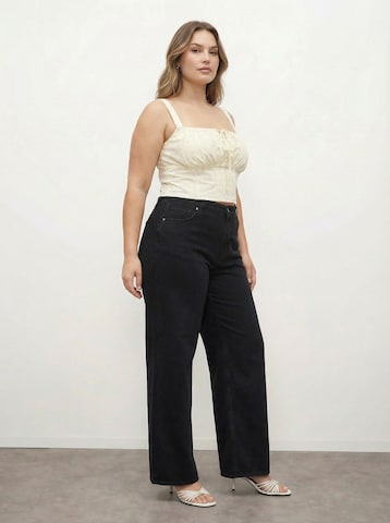 CITA MAASS Wide Leg Jeans i sort