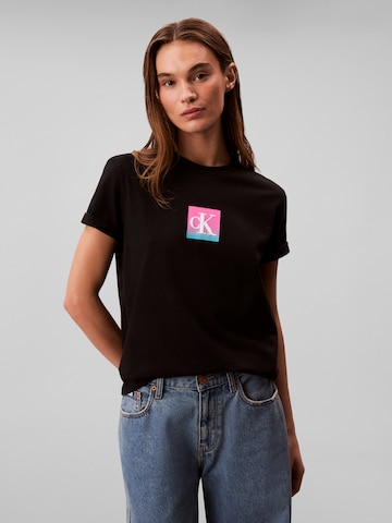 Calvin Klein Jeans Póló 'CLASSIC' - fekete: elől