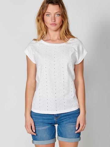 Tricou de la KOROSHI pe alb: față