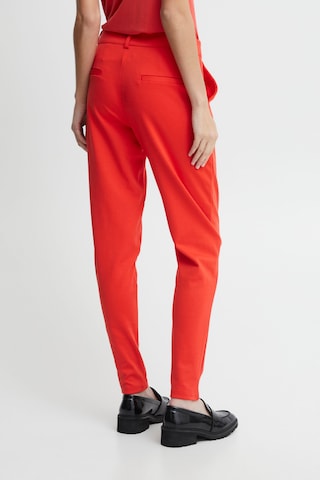 ICHI Tapered Broek 'KATE' in Rood