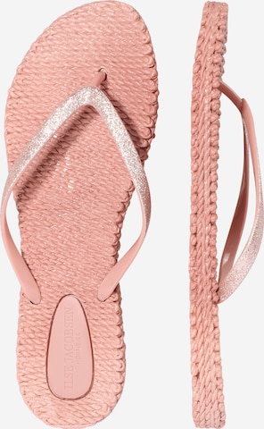 ILSE JACOBSEN T-Bar Sandals 'Cheerful 01' in Pink