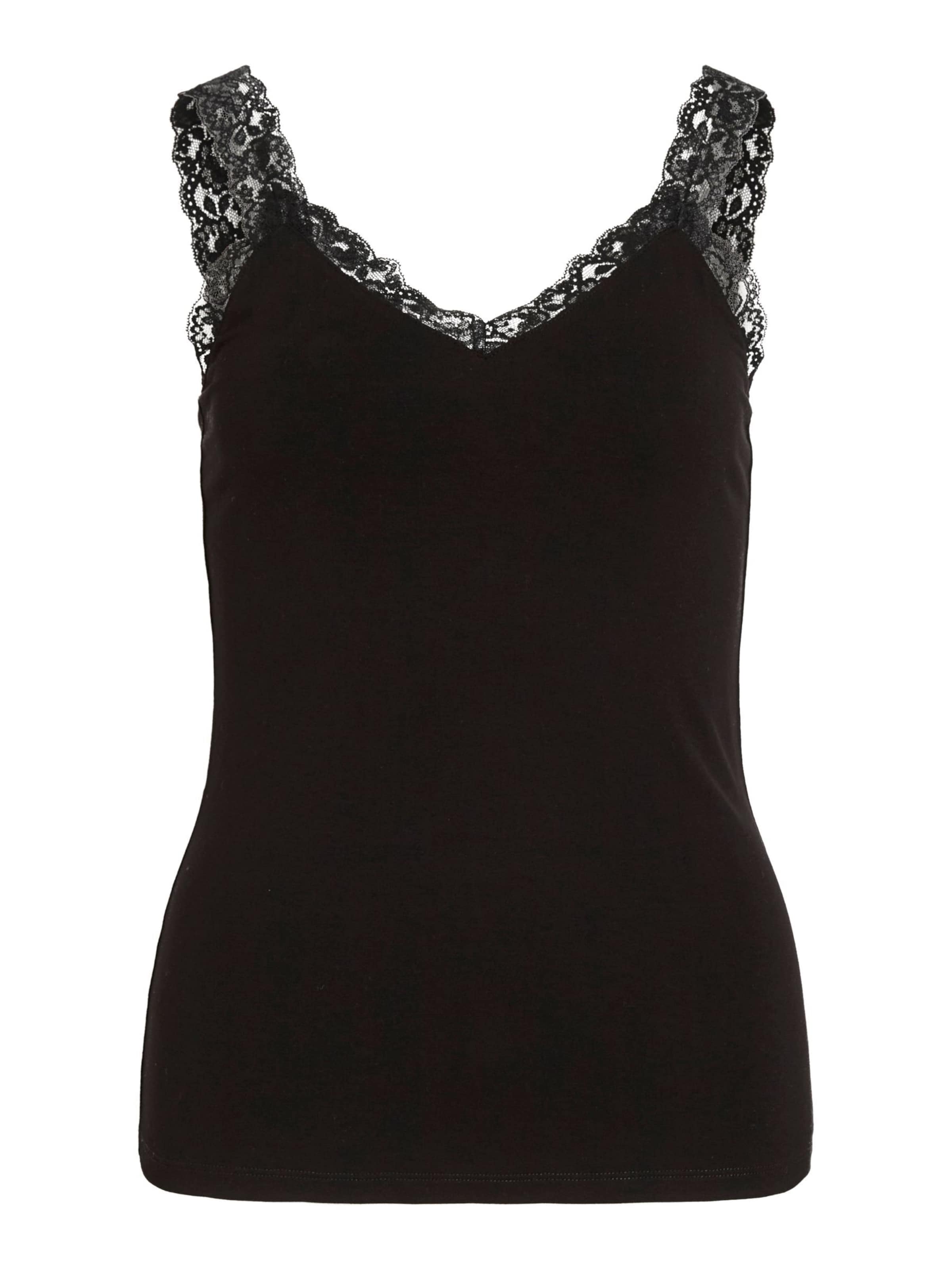 VILA - Top 'VIClura' en negro: frente