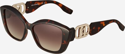 Karl Lagerfeld Sunglasses in Cognac / Dark brown / Gold / Black, Item view