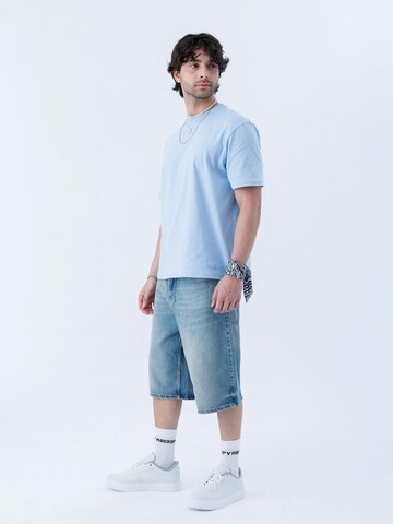 Rockupy Shirt 'Corvin'‌‌‌‌‌ in Blau