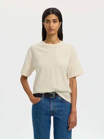 SELECTED Shirt 'SLFADA' in Beige: front